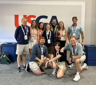 The Pilot newsroom staff: (from left, front row) Frank Daniels, Elena Marsh, Ted Fitzgerald. Back row: David Woronoff, Emilee Phillips, Abbi Overfelt, Laura Douglass, John Nagy, Ana Risano and Matt Lamb. (The Pilot)